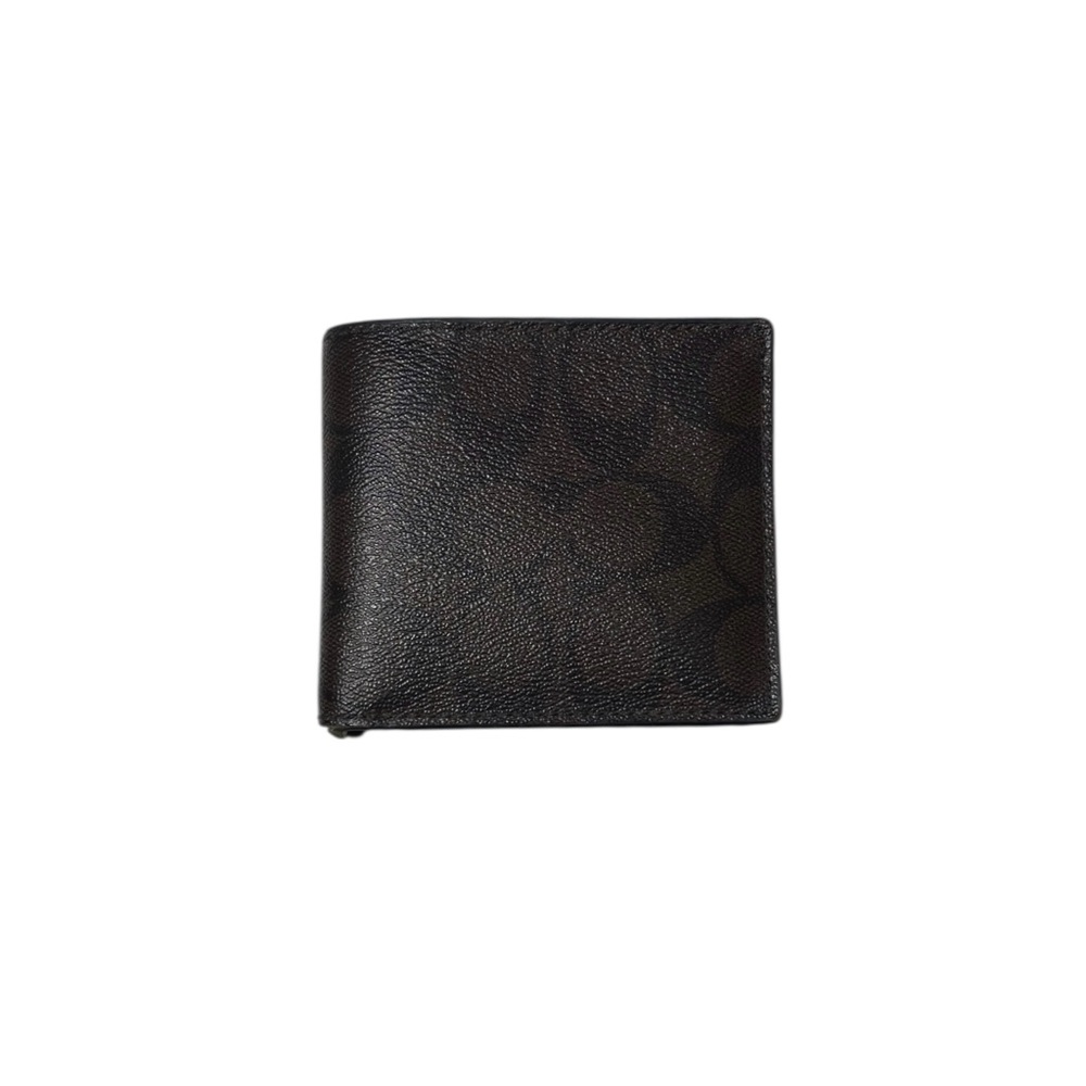 Coach Men’s Brown and Black Wallet